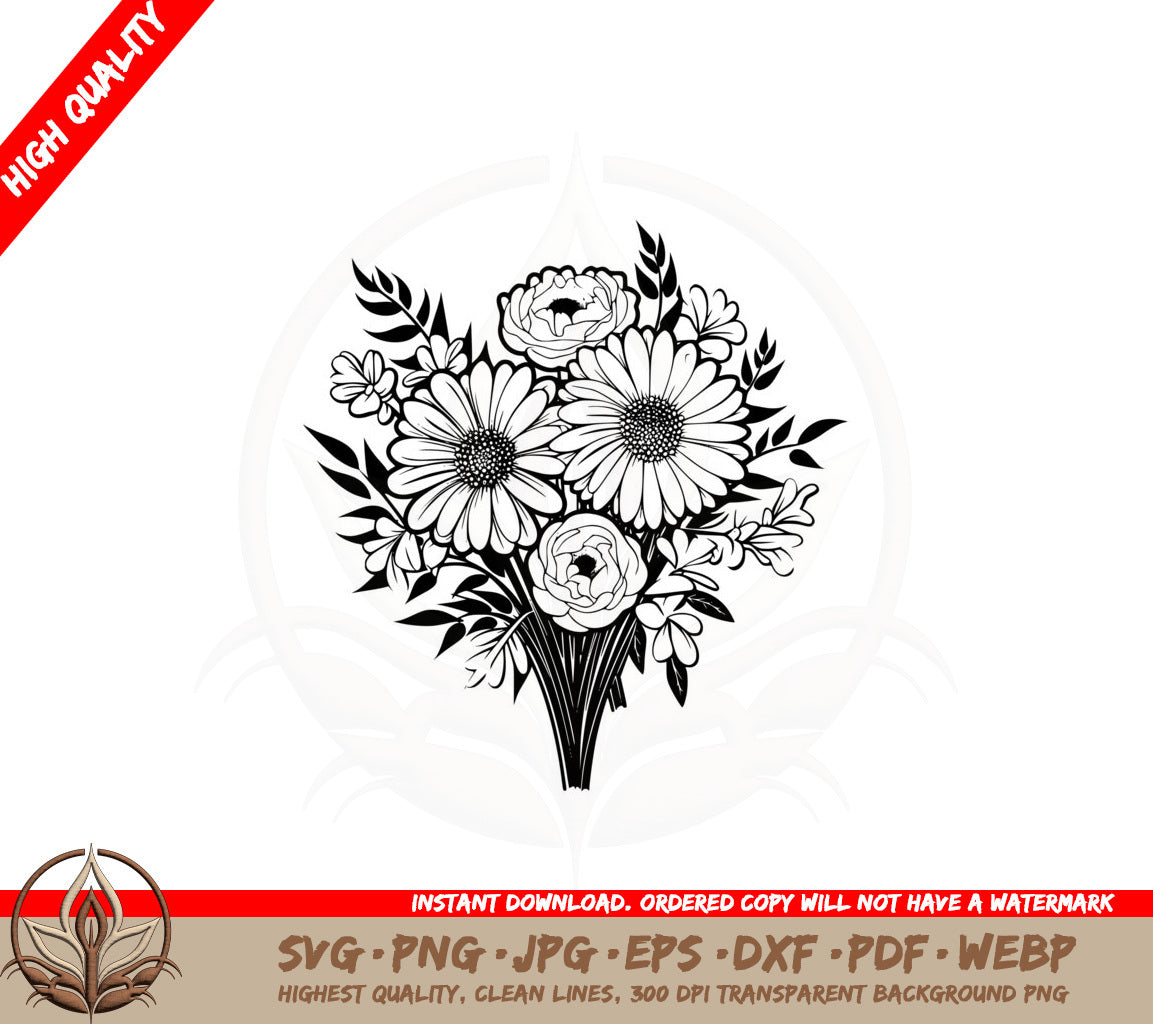 Bountiful Flower Bunch SVG