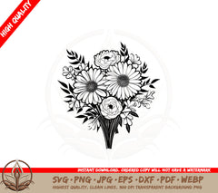Bountiful Flower Bunch SVG