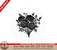 Bouquet of Carnations SVG