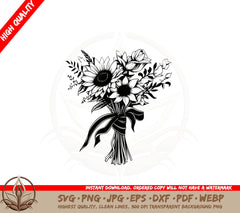 Bouquet of Sunflowers SVG