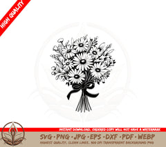 Bouquet of Wildflowers SVG