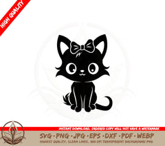 Bow-tie Kitty SVG
