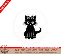 Bow-tied Cat SVG
