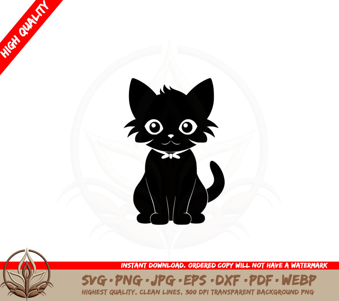 Bow-tied Kitty SVG
