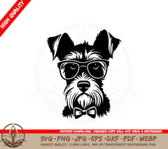 Bowtie-Wearing Schnauzer SVG