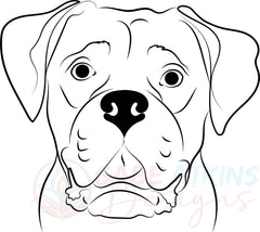 Boxer Dog SVG Silhouette Outlines Clipart Bundle | SVG, PNG, EPS, DFX, | SVG, PNG, EPS, DFX, JPG, PDF, WEBP Instant Download Digital File