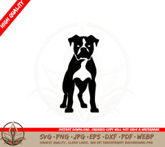 Boxer Dog SVG