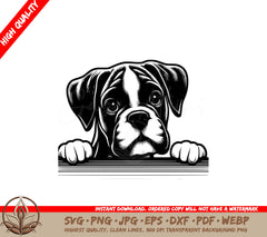 Boxer Puppy Pause Digital Product SVG