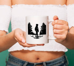 Boy In Snow Covered Field