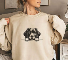 Boykin Spaniel Looking Over Wall - Dog SVG SVG