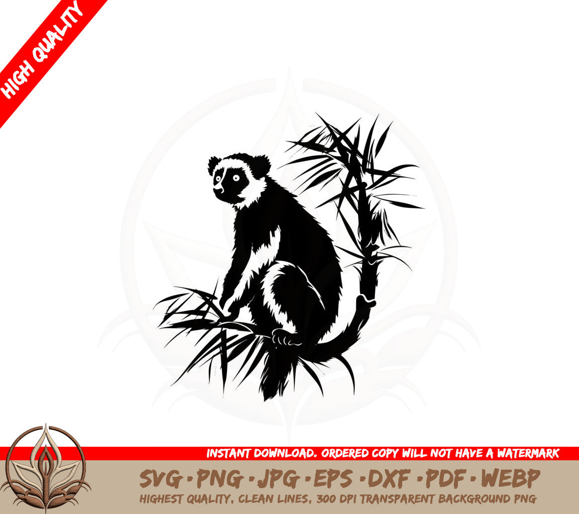 Branch Lemur SVG