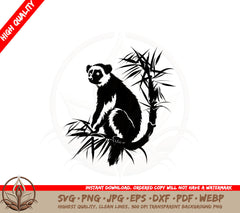 Branch Lemur SVG