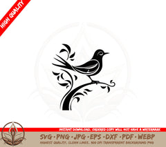 Branch Perch Bird SVG