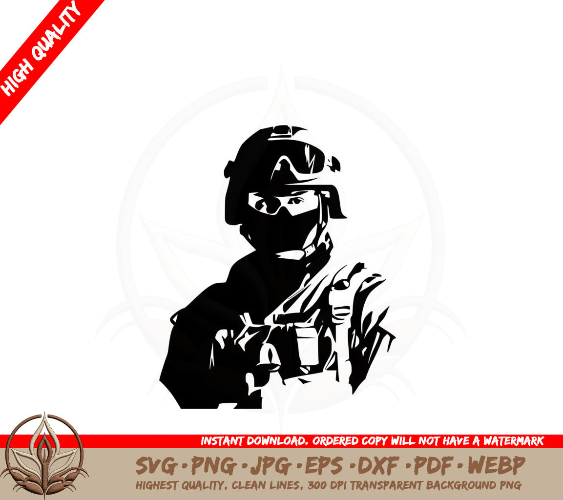 Brave Soldier SVG