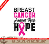 Pink Ribbon Breast Cancer Awareness Month SVG SVG