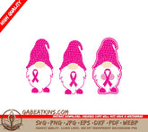 Pink Gnome Breast Cancer Awareness SVG SVG