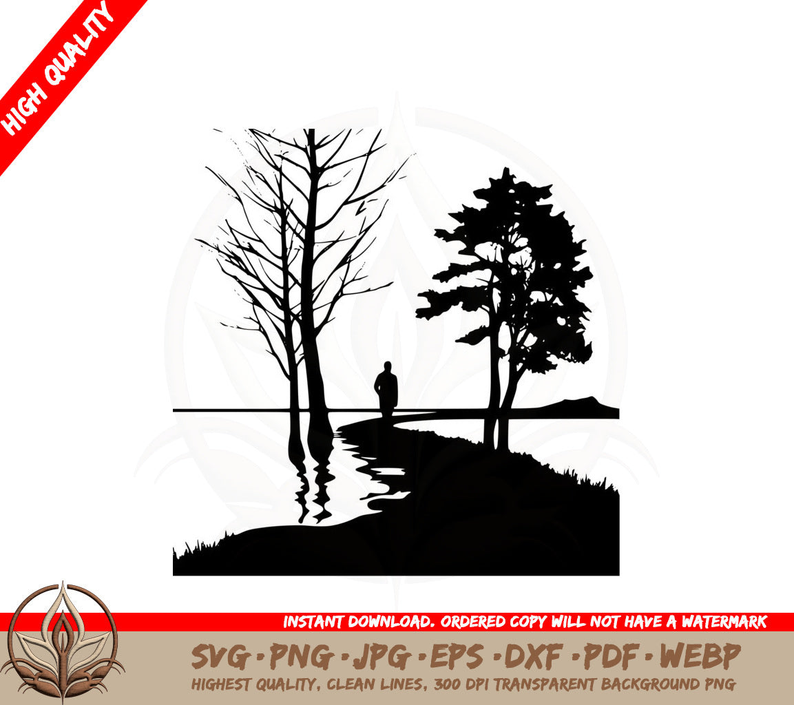 Breezy River Walk SVG