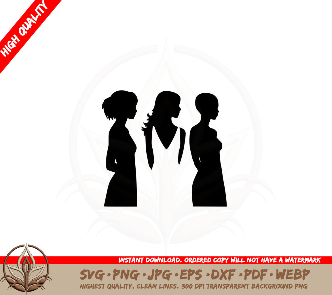 Bride and Bridesmaids SVG