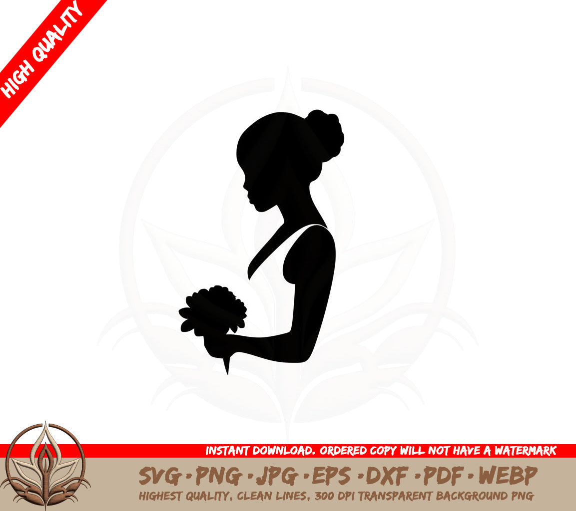 Bride with Bouquet SVG