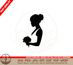 Bride with Bouquet SVG