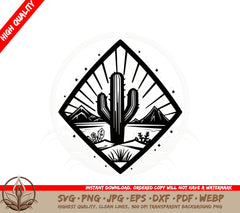 Bright Desert Range SVG