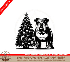 Bulldog Holiday Cheer SVG