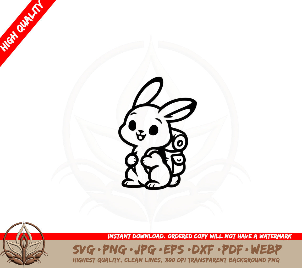 Bunny Backpacker SVG