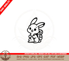 Bunny Backpacker SVG