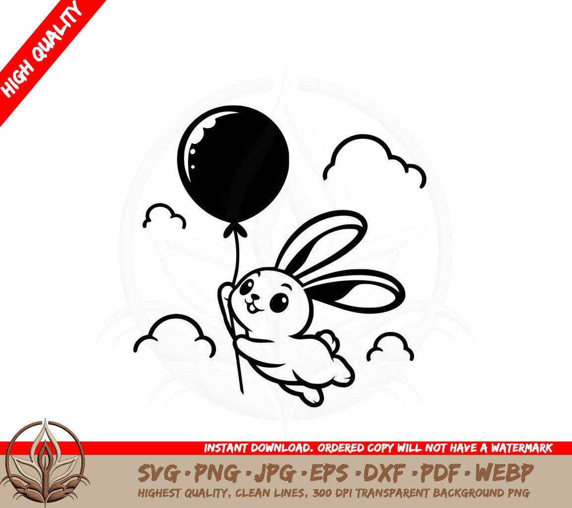 Bunny Balloon Adventure SVG