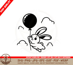 Bunny Balloon Adventure SVG