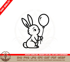 Bunny Balloon SVG