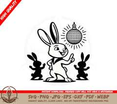 Bunny Dance Disco SVG