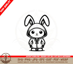 Bunny Hoodie Cutie SVG