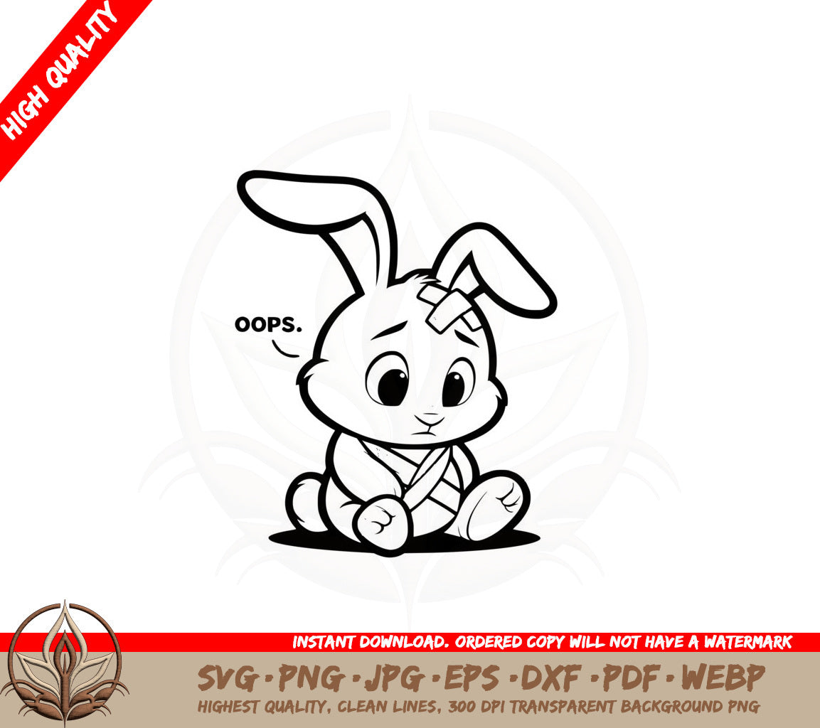 Bunny Oops SVG