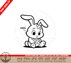 Bunny Oops SVG