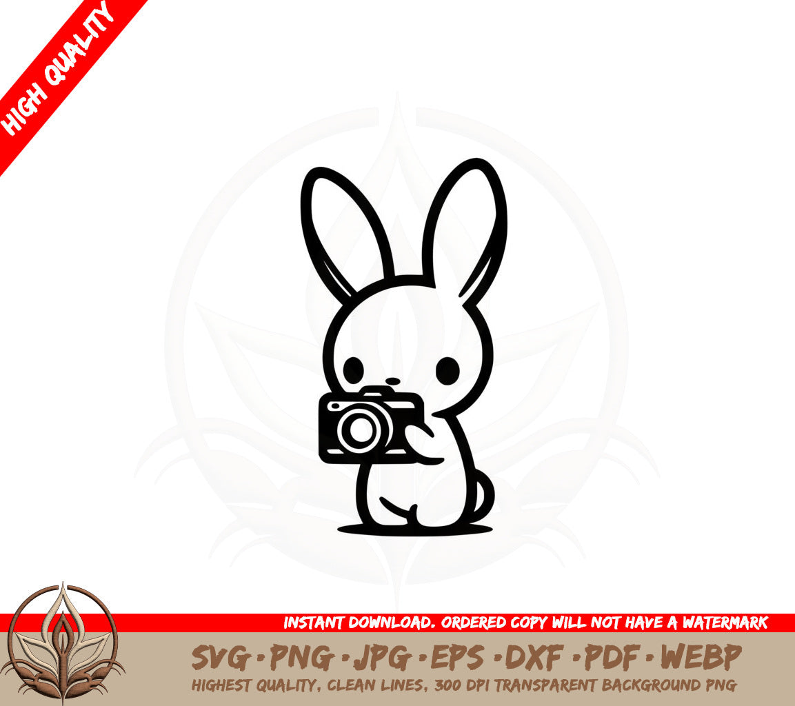 Bunny Photographer SVG