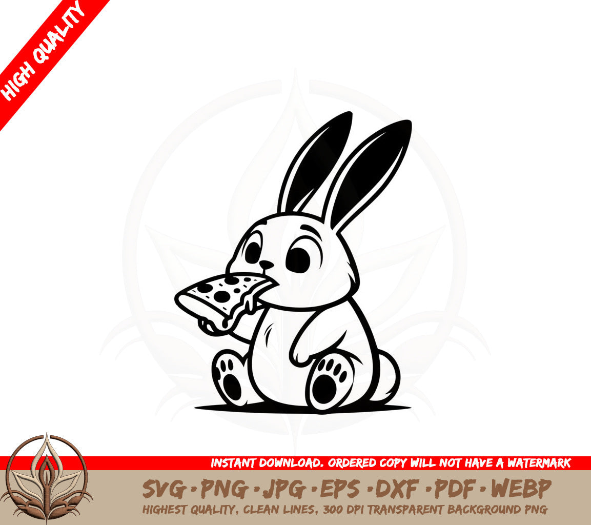 Bunny Pizza Party SVG