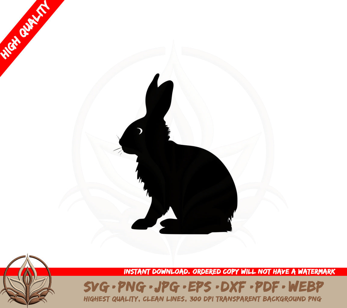 Bunny Side Portrait SVG