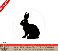 Bunny Side Portrait SVG