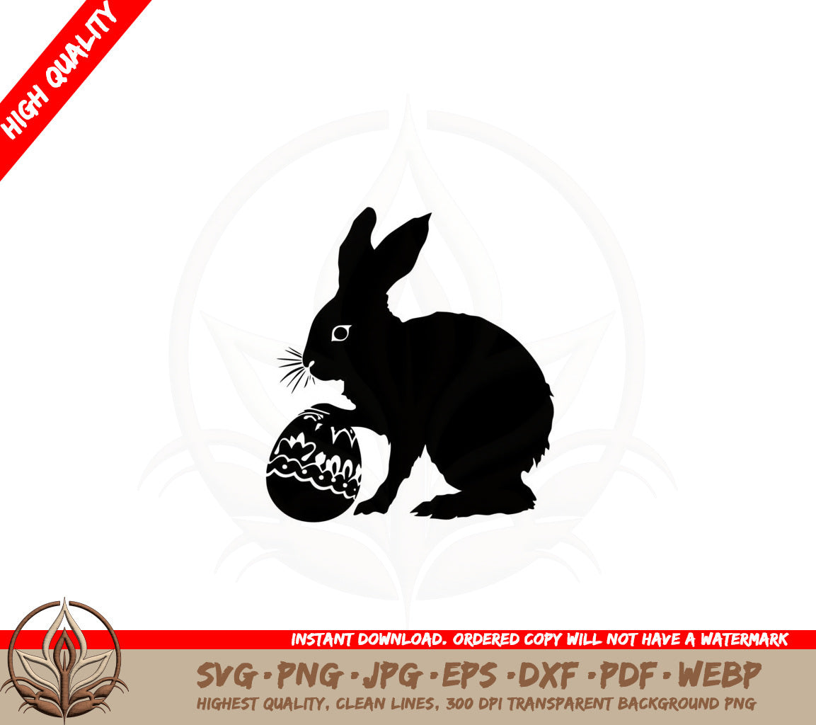 Bunny with Egg SVG