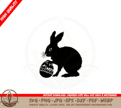 Bunny with Egg SVG