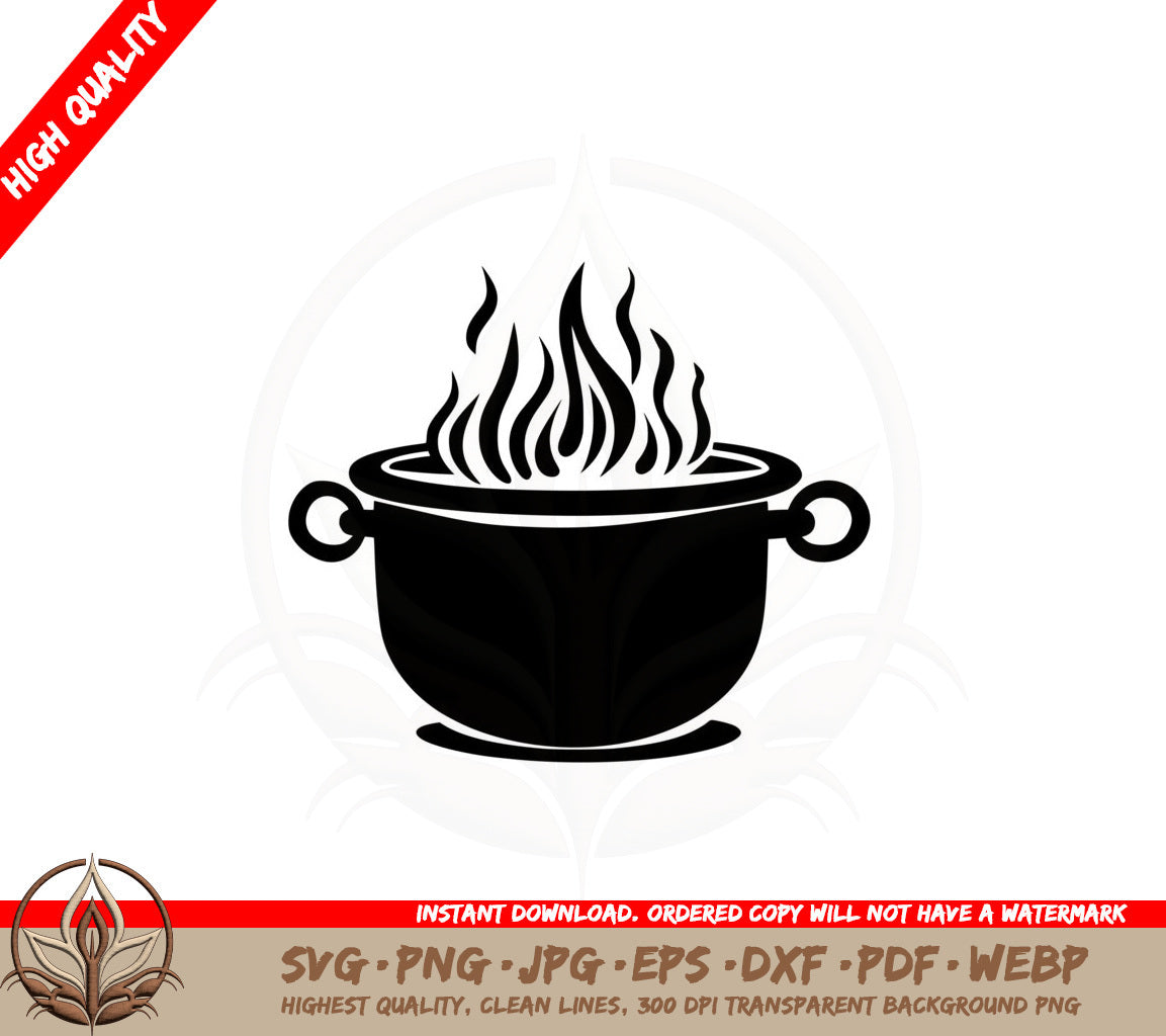 Burning Cauldron SVG