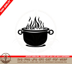 Burning Cauldron SVG