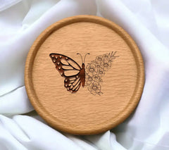 Butterfly and Flowers SVG for Paper Cutting SVG