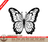 Butterfly Brilliance SVG -  A Butterfly On A White Background