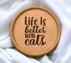 Life Is Better With Cats SVG Design SVG