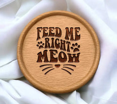 Feed Me Right Meow Cat Whiskers SVG SVG