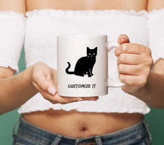 Black Cat Silhouette SVG - Vector Clipart for Cricut & Silhouette SVG