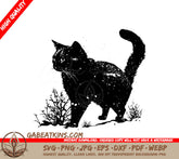 A Cat In The Snow SVG - Cat In Snow SVG