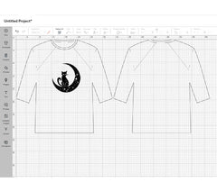 Cat In Crescent Moon